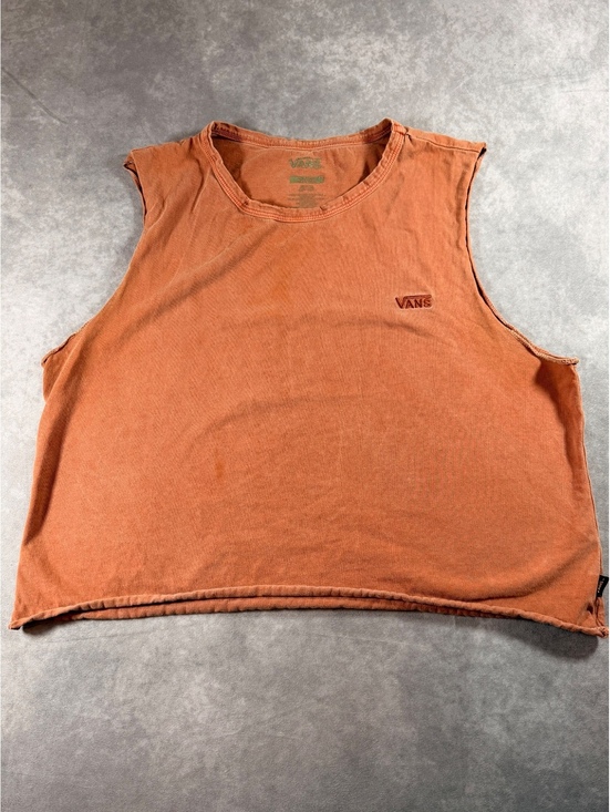 Vans Sweaters - Vans Orange Sleeveless Crop Top Tank